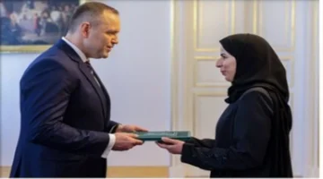 السفيرة الشهوان تباشر مهامها رسمياً وتقدم أوراق اعتمادها لرئيس جمهورية بولندا